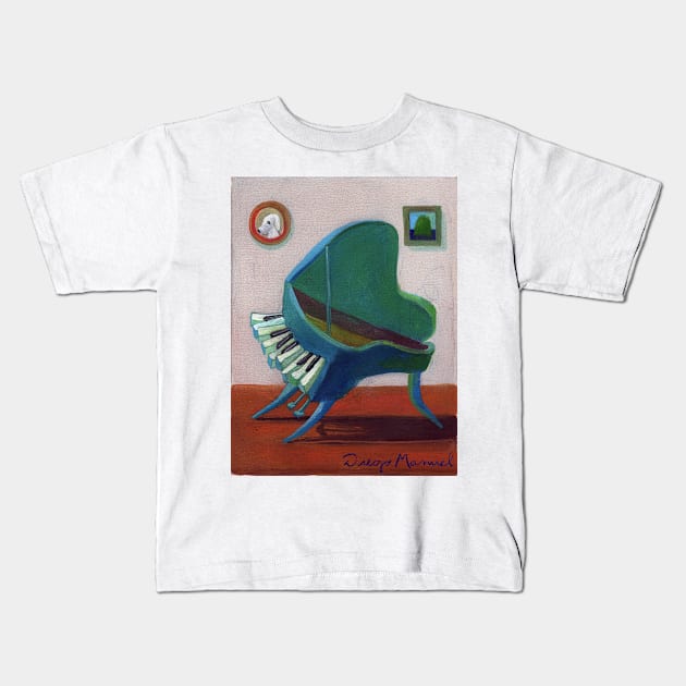 Pet piano 3 Kids T-Shirt by diegomanuel